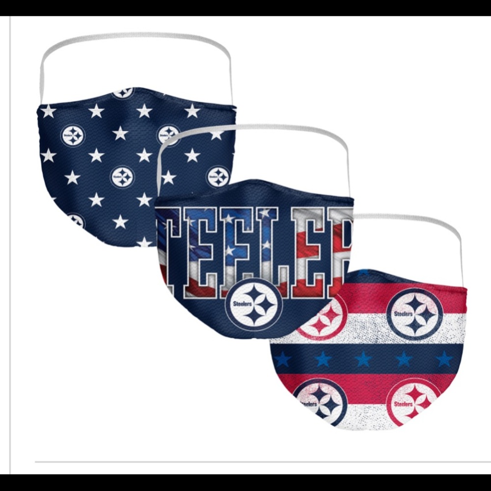 NFL Steelers face mask bundle